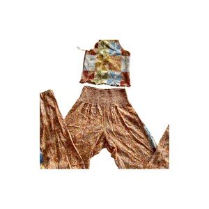 Billabong Halter top and palazzo pants sz S
